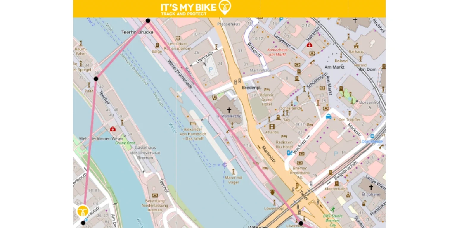 IT'S MY BIKE GPS Ausschnitt - Bremen