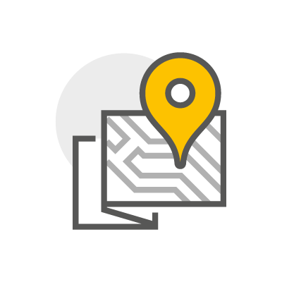 Map with location pin